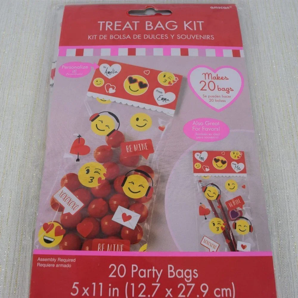 Valentine Bundle Treat Plate Set Treat Bag Kits